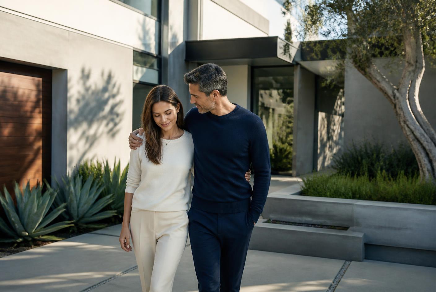 A couple walking together with renewed connection